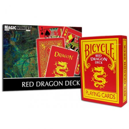 (image for) Bicycle Red Dragon Deck Playing Cards by Magic Makers - Click Image to Close