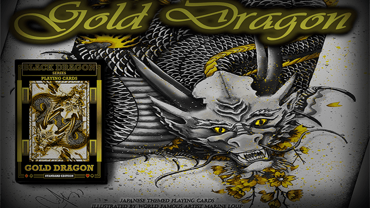 (image for) Gold Dragon (Standard Edition) Playing Cards by Craig Maidment - Click Image to Close