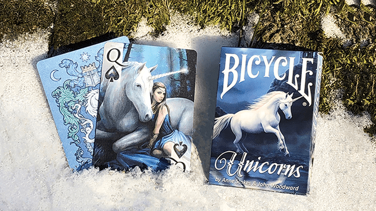 (image for) Anne Stokes Unicorns (Blue) Cards by USPCC - Click Image to Close
