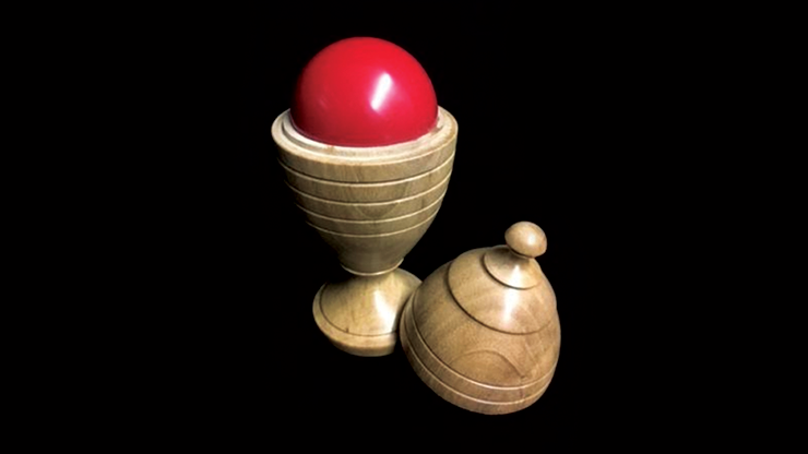 (image for) Deluxe Wooden Ball Vase by Merlins Magic - Trick - Click Image to Close