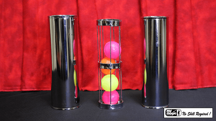 (image for) Cage and Cylinder Mystery (Brass) by Mr. Magic - Trick - Click Image to Close