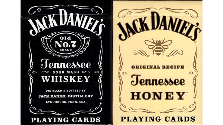 (image for) Jack Daniel's Black/Honey Set Playing Cards by USPCC - Click Image to Close