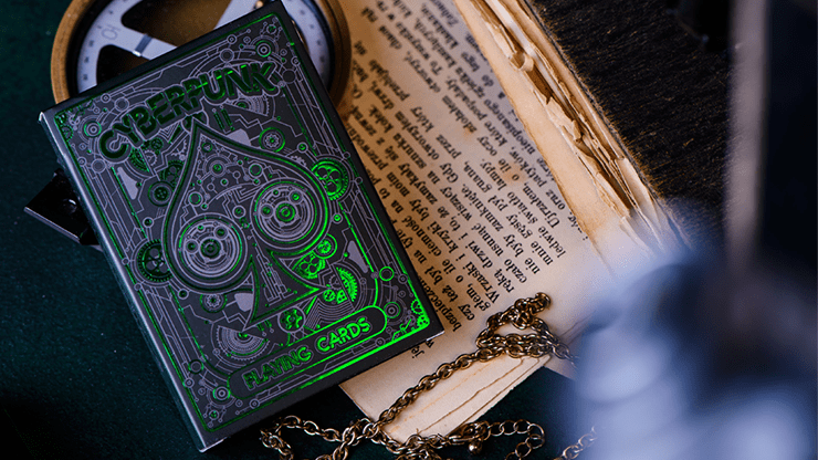 (image for) Cyberpunk Green by Elephant Playing Cards - Click Image to Close