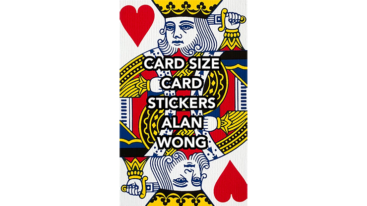(image for) POKER Size Card Stickers by Alan Wong - Trick - Click Image to Close