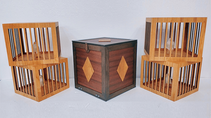 (image for) Everything to 4 Dove Cages (Wooden) by Tora Magic - Trick - Click Image to Close