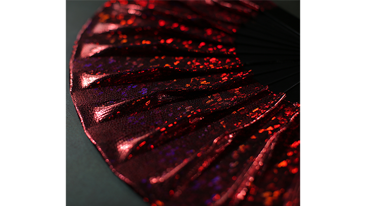 (image for) Appearing SnowStorming Fan V2 (Red Hologram) by Victor Voitko (Gimmick and Online Instructions) - Trick - Click Image to Close