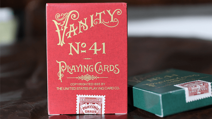 (image for) Limited Edition Late 19th Century Vanity Creature (Red) Playing Cards - Click Image to Close