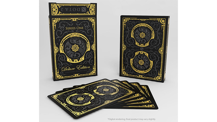 (image for) DOTA 2 Deluxe Playing Cards (Black) - Click Image to Close