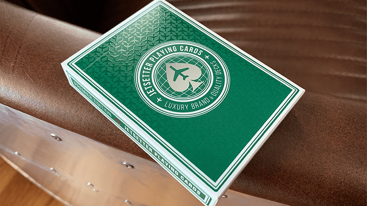 (image for) Premier Edition in Jetsetter Green by Jetsetter Playing Cards - Click Image to Close