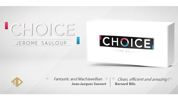 (image for) Choice (Gimmicks and Online Instructions) by Jerome Sauloup and Magic Dream - Trick - Click Image to Close