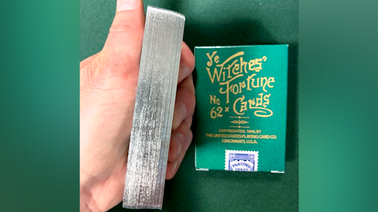 (image for) Limited Edition Ye Witches' Silver Gilded Fortune Cards (2 Way Back)(TEAL BOX) - Click Image to Close