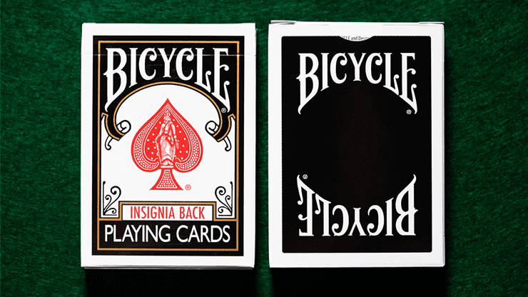 (image for) Bicycle Insignia Back (Black) Playing Cards - Click Image to Close