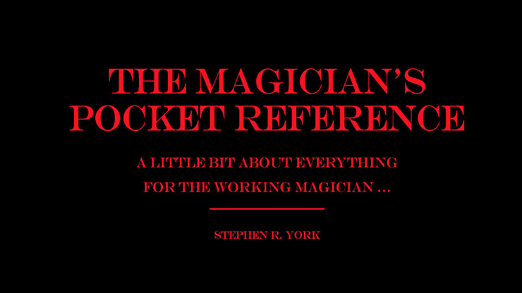 (image for) The Magician's Pocket Reference by Jorge Mena - Book - Click Image to Close