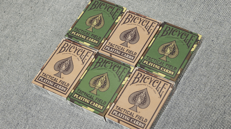 (image for) Bicycle Tactical Field Green Camo/Brown Camo (6 Decks) by US Playing Card Co - Click Image to Close