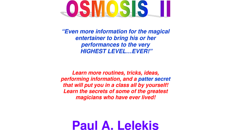 (image for) OSMOSIS II - Paul A. Lelekis Mixed Media DOWNLOAD