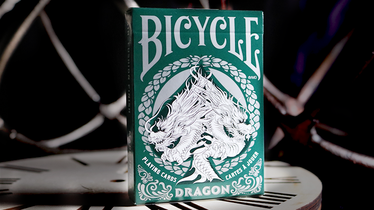 (image for) Bicycle Dragon Playing Cards (Green) by USPCC - Click Image to Close