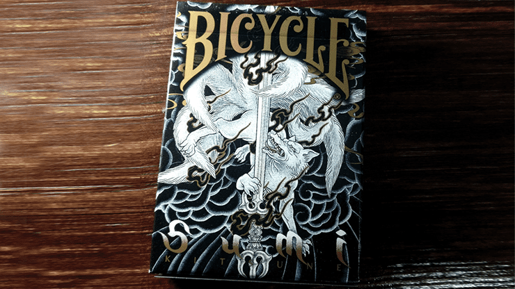 (image for) Bicycle Sumi Kitsune Myth Maker (blue) Playing Cards by Card Experiment - Click Image to Close
