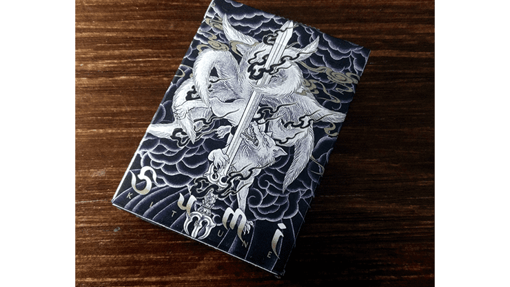 (image for) Sumi Kitsune Myth Maker (Blue) Playing Cards by Card Experiment - Click Image to Close