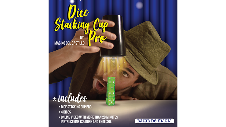 (image for) Dice Stacking Cup Pro (Gimmicks and Online Instructions) by Bazar de Magia - Trick - Click Image to Close