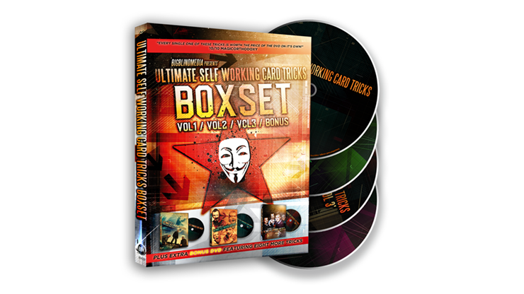 (image for) BIGBLIINDMEDIA Presents Ultimate Self Working Card Tricks Triple Volume Box Set by Big Blind Media - DVD - Click Image to Close