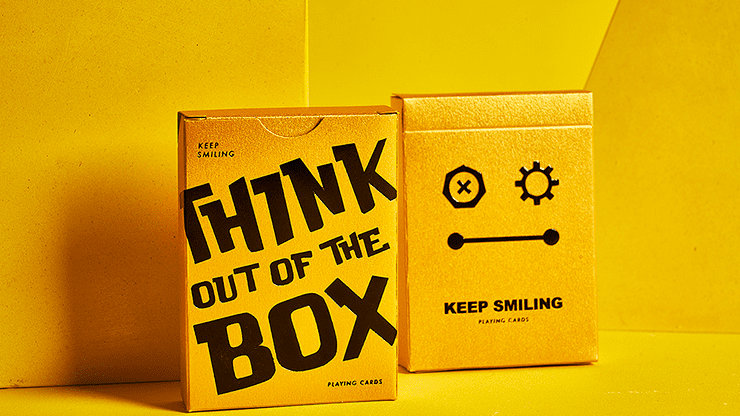 (image for) Keep Smiling Pearl Gold V2 Playing Cards by Bocopo - Click Image to Close