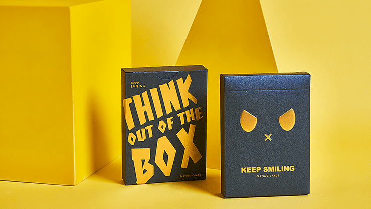 (image for) Keep Smiling Blue V2 Playing Cards by Bocopo - Click Image to Close