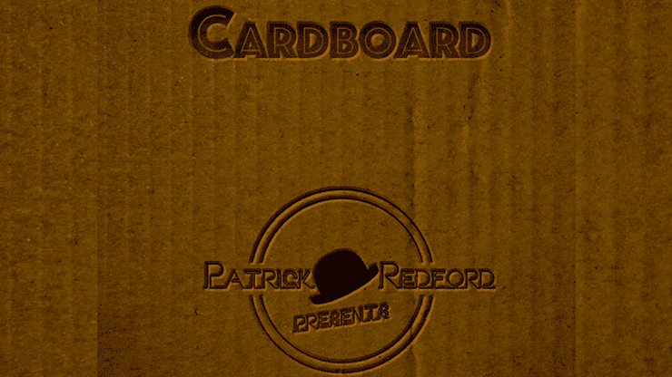 (image for) CARDBOARD The Book by Patrick G. Redford - Book - Click Image to Close