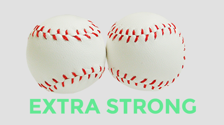 (image for) Strong Chop Cup Balls White Leather (Set of 2) by Leo Smetsers - Trick - Click Image to Close