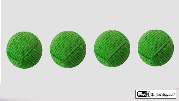 (image for) Rope Balls 1 inch / Set of 4 (Green) by Mr. Magic - Trick - Click Image to Close