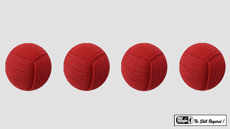 (image for) Rope Balls 1 inch / Set of 4 (Red) by Mr. Magic - Trick - Click Image to Close