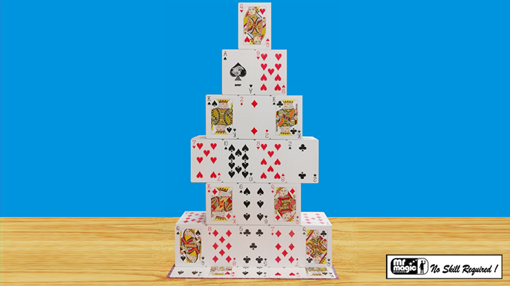 (image for) RISING CARD CASTLE by Mr. Magic - Trick - Click Image to Close