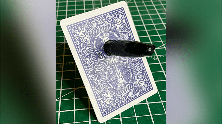 (image for) Sharpie Thru Card (Bicycle Blue) by The Hanrahan Gaff Company - Click Image to Close