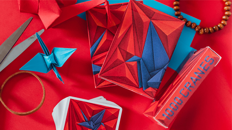 (image for) 1000 Cranes Playing Cards by Riffle Shuffle - Click Image to Close