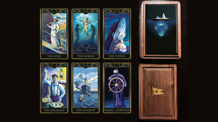 (image for) Deluxe Titanic Tarot Cards (Wood Box and Boarding Pass) - Click Image to Close