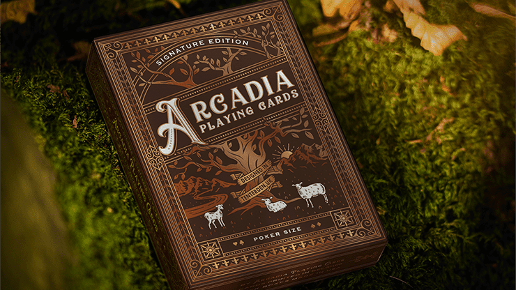 (image for) The Arcadia Signature Edition (Brown) Playing Cards by Arcadia Playing Cards - Click Image to Close