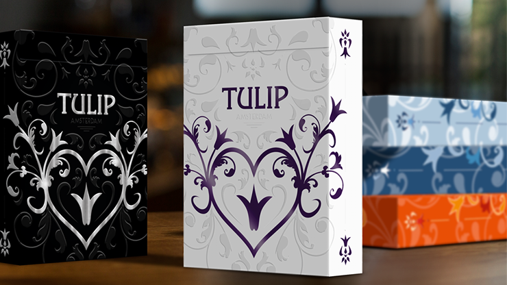 (image for) Purple Tulip Playing Cards Dutch Card House Company - Click Image to Close