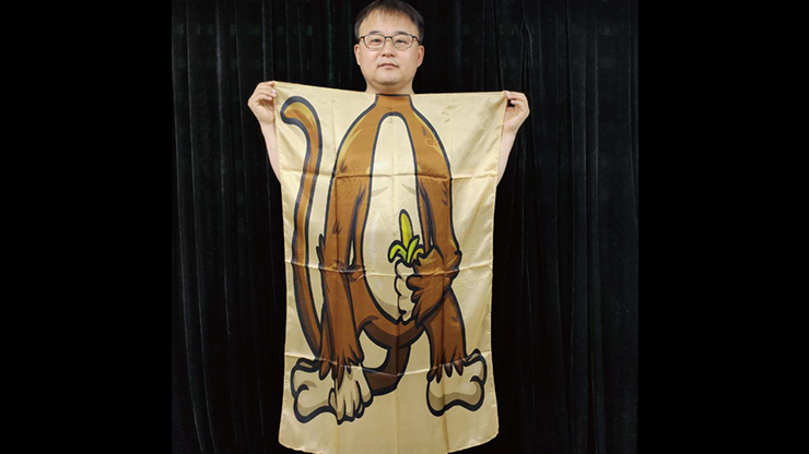 (image for) Character Silk (Hungry Monkey) 35 X 43 by JL Magic - Trick - Click Image to Close