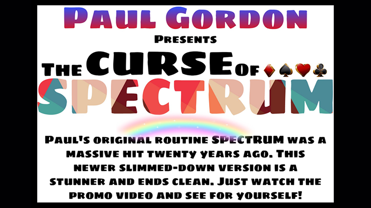 (image for) The Curse of Spectrum by Paul Gordon -Trick - Click Image to Close