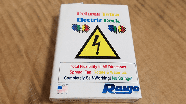 (image for) ELECTRIC DECK DELUXE - TETRA 4 COLOR FANNING by Ronjo - Trick - Click Image to Close