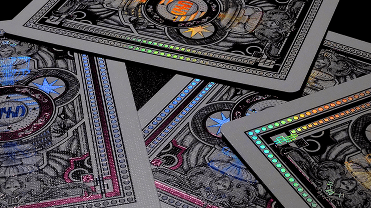 (image for) Vegas Diffractor Ultraviolet Numbered Playing Cards - Click Image to Close