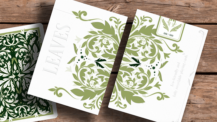 (image for) Leaves Collector's (White) Playing Cards by Card House Company