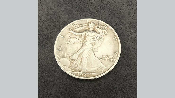 (image for) POWER COIN (Walking Liberty) by Himitsu Magic - Trick - Click Image to Close