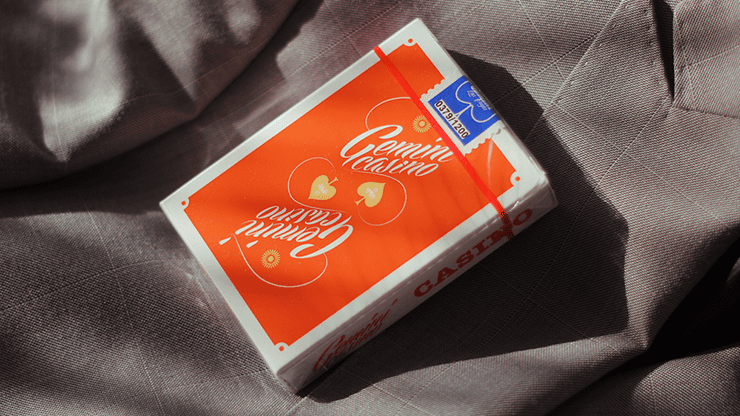 (image for) Gemini Casino 1975 Orange Playing Cards by Gemini - Click Image to Close