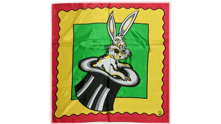 (image for) Rice Picture Silk 27" (Rabbit in Hat) by Silk King Studios - Trick - Click Image to Close