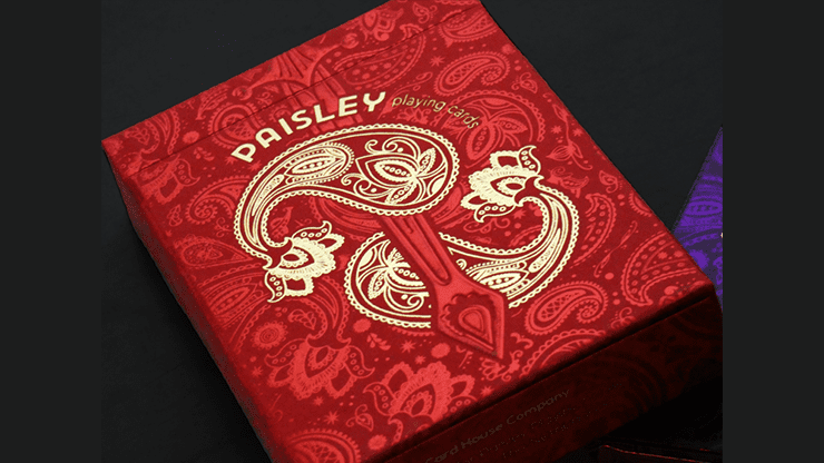 (image for) Paisley Royals (Red) Playing Cards by Dutch Card House Company - Click Image to Close