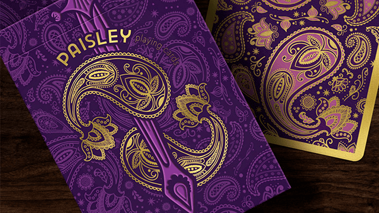 (image for) Collector's Paisley Royals Purple (Numbered Seals) Playing Cards by Dutch Card House Company - Click Image to Close