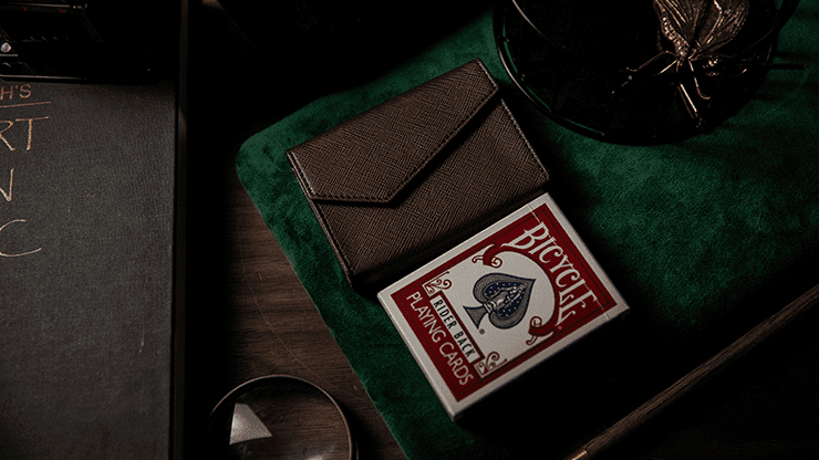 (image for) Luxury Leather Playing Card Carrier (Brown) by TCC - Trick - Click Image to Close