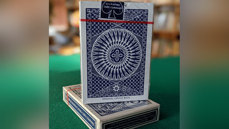(image for) Experts Thin Crushed Printed on Web Press Tally Ho Circle Back (Blue) Playing Cards - Click Image to Close