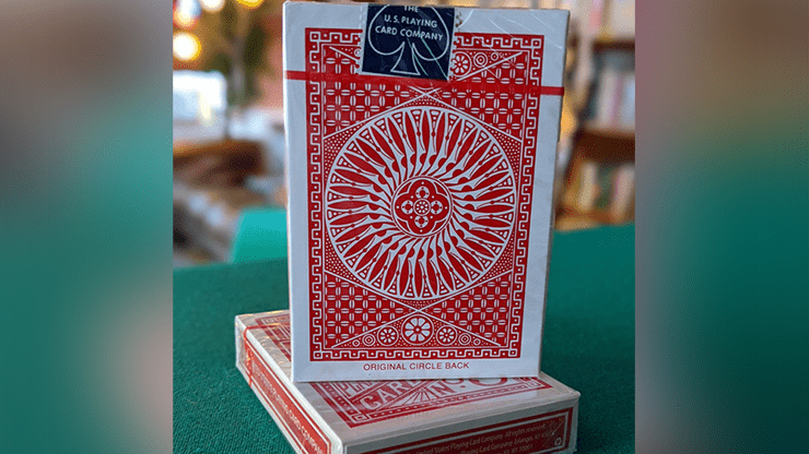 (image for) Experts Thin Crushed Printed on Web Press Tally Ho Circle Back (Red) Playing Cards - Click Image to Close