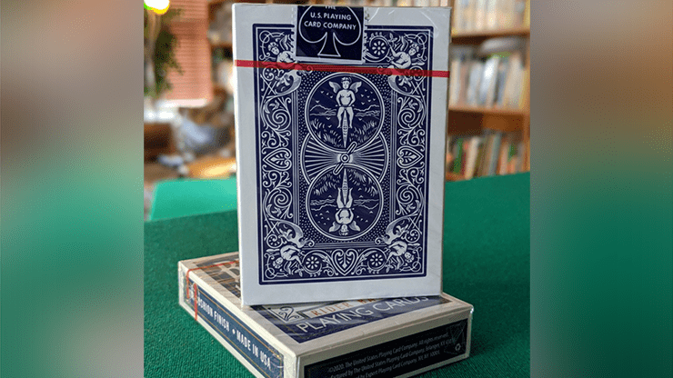 (image for) Experts Thin Crushed Printed on Web Press Rider Back Back (Blue) Playing Cards - Click Image to Close